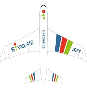 Hádzadlo Siva Air 571, modrá