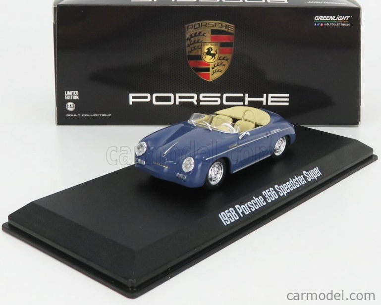 Greenlight Porsche 356 Speedster 1958 1:43 Modrá
