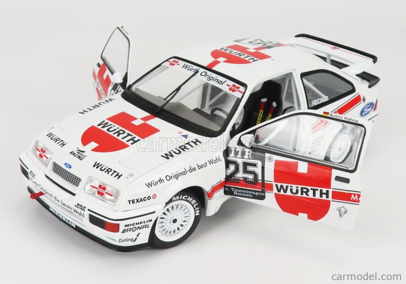 Solido Ford england Sierra Cosworth Rs500 Team Wurth N 25 Winner Nurburgring Dtm 1988 A.hahne 1:18 Biela červená