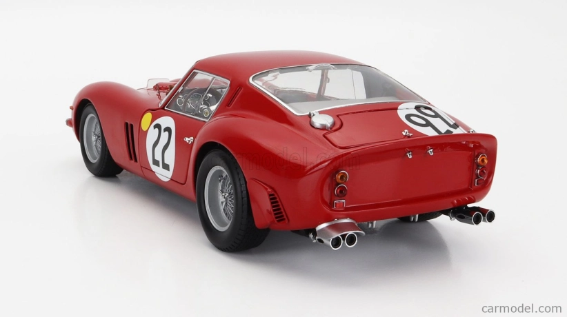 Kyosho Ferrari 250 Gto 3.0l V12 Team Equipe Nationale Belge N 22 1:18, červená