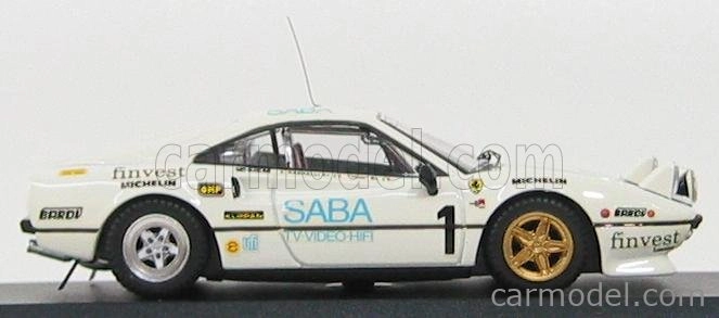 Najlepší model Ferrari 308 Gtb Rally N 1 Targa Florio 1983 Tony - Radaell 1:43 White