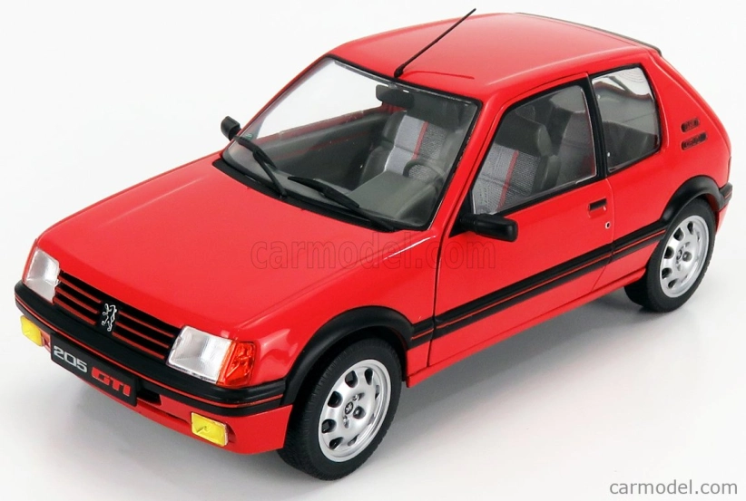 Solido Peugeot 205 1.9 Gti 1988 1:18 Červená