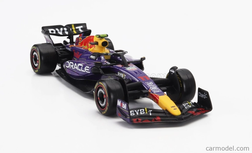 Bburago Red bull F1  Rb19 Team Oracle Red Bull Racing N 11 3rd Las Vegas Usa Gp 2023 Sergio Perez 1:43 Fialová Žlutá Červená