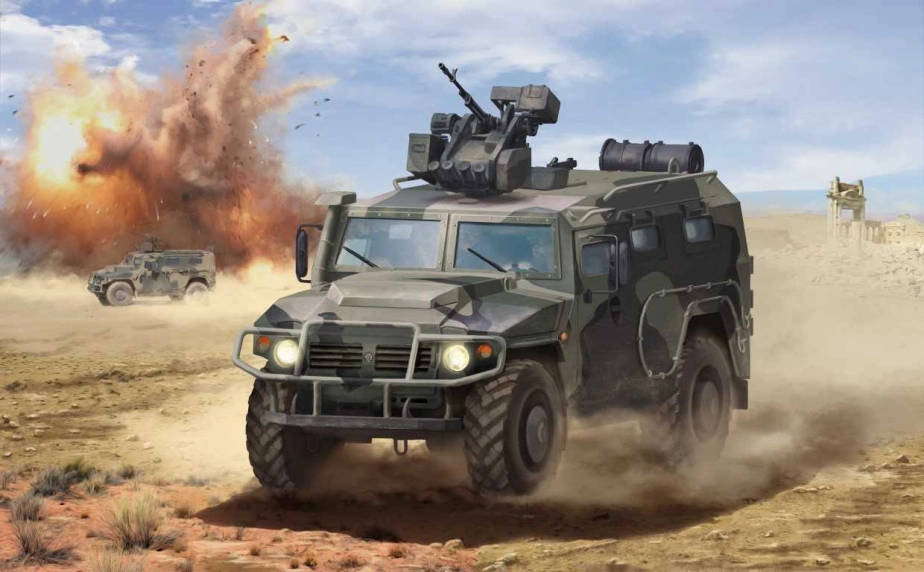 Zvezda GAZ Tiger w/Arbalet (1:35)
