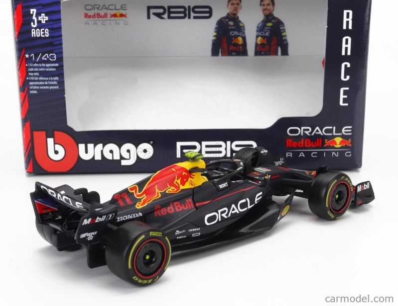 Bburago Red bull F1 Rb19 Team Oracle Red Bull Racing N 11 1:43, tmavě modrá