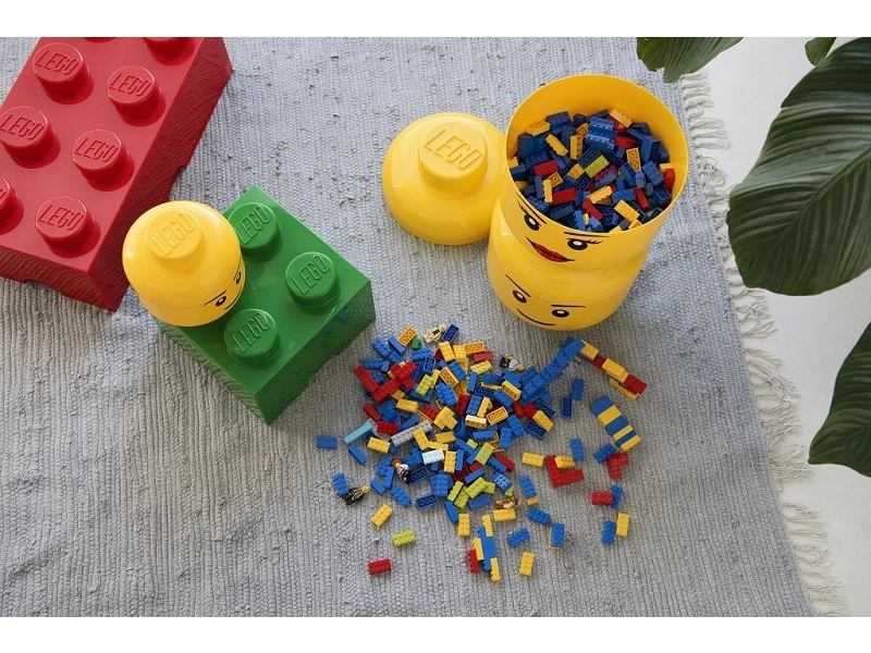 LEGO úložná hlava veľká – Skeleton zelený