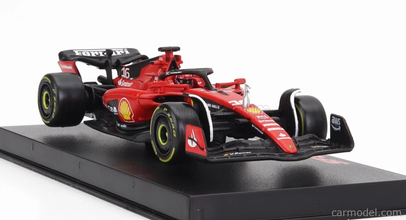 Bburago Ferrari F1 Sf-23 Team Scuderia Ferrari N 16 1:43, červená