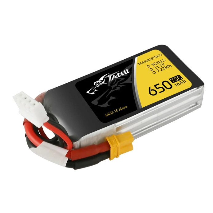 Tattu batéria LiPo 650mAh 3S1P 75C 11.1V XT30 plug | RCprofi.sk