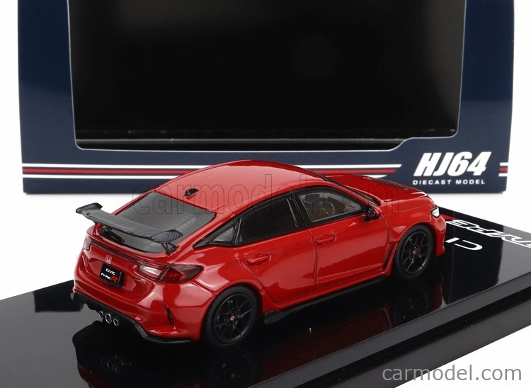 Zapaľovanie-model Honda Civic Type-r (fl5) 2020 1:64 Červená