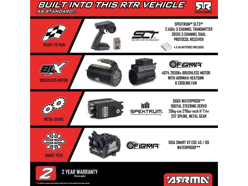 Arrma Mojave 6S EXB BLX 1:7 RTR čierna