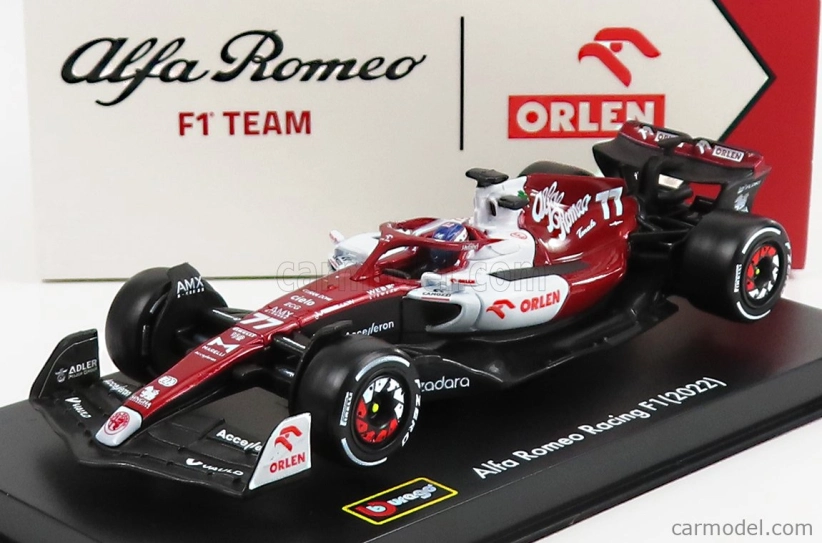 Bburago Alfa romeo F1 C42 Team Orlen Racing N 77 1:43, červená