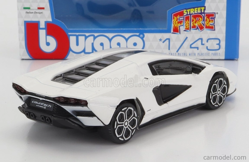 Bburago Lamborghini Countach LPI 800-4 1:43 bílá