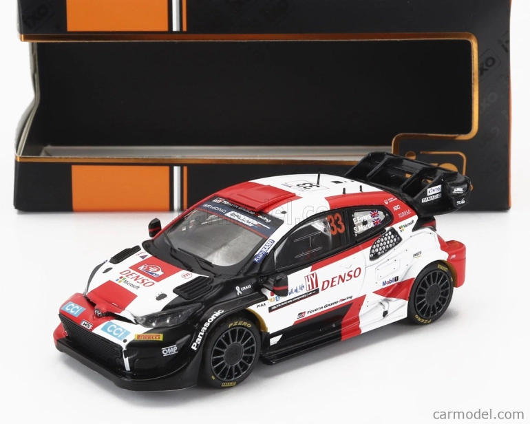 Ixo-models Toyota Yaris Gr Hybrid Rally1 Team Toyota Gazoo Racing Wrt N 33 7th Rally Croatia 2023 Elfyn Evans - Scott Martin 1:43 Biela červená čierna