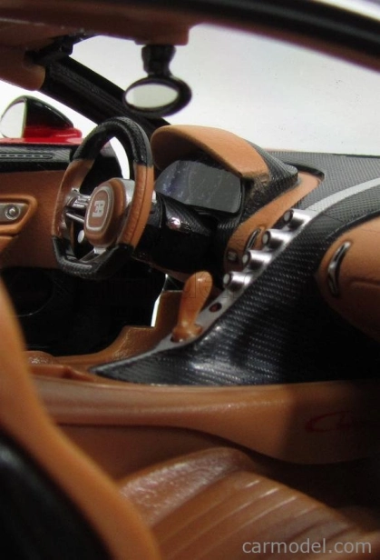 Bburago Plus Bugatti Chiron 1:18 červená