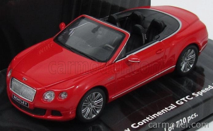 Minichamps Bentley Continental Gt Speed Cabriolet 2012 1:43 St. James Red