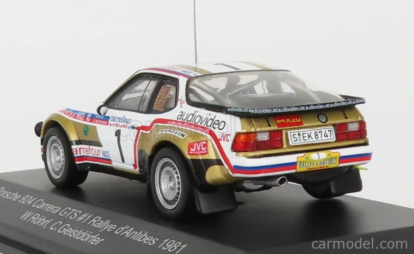 Cmr Porsche 924 Carrera Gts N 1 Rally D'antibes 1981 W.rohrl - C.geistdorfer 1:43 Zlatá Bílá