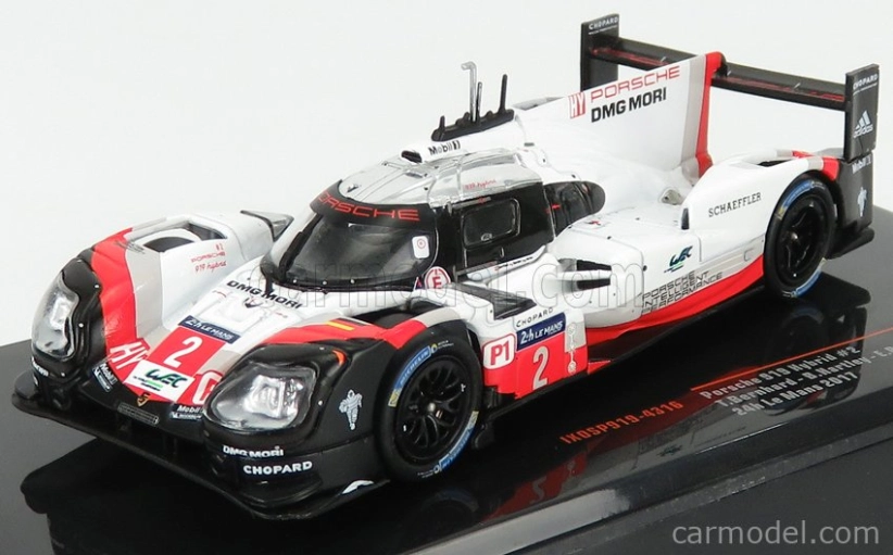 Ixo-models Porsche 919 Hybrid 2.0l Turbo V4 Team Porsche N 2 Winner 24h Le Mans 2017 T.bernhard - E.bamber - B.hartley 1:43 Biela červená čierna