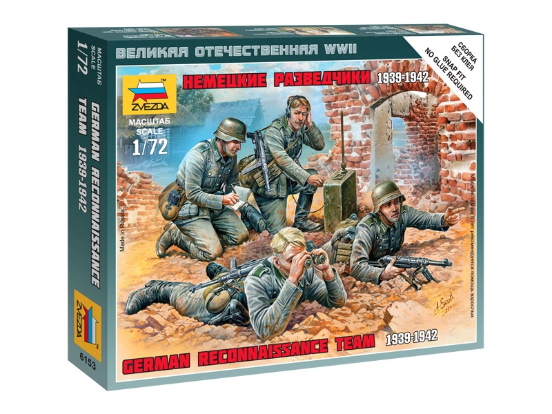 Zvezda figúrky – nemecký prieskumný tím (1:72)