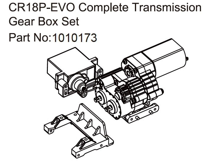 HBP240313 - (1010173) Gear Box Harv./RV - EVO 1:18