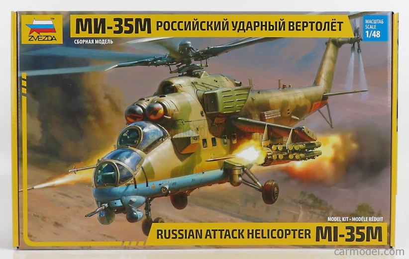 Zvezda Helicopter Mi-35m Russian Attack Military 1969 1:48 /