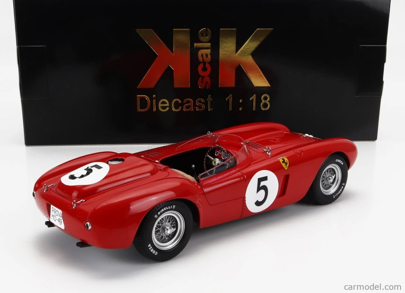 Kk-scale Ferrari 375 Plus 5.0l V12 Spider Team Scuderia Ferrari N 5 24h Le Mans 1954 Louis Rosier - Robert Manzon 1:18 Red