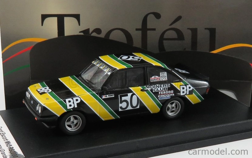 Trofeu Ford england Escort Mkii Rs 2000 N 50 24h Spa 1979 A.c.verney - Delaunay - Grandet 1:43 Žlutá Černá Zelená