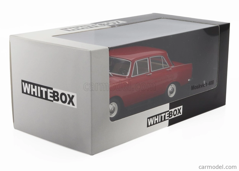 Whitebox Moskvitch 408 1966 1:24 Tmavě Červená