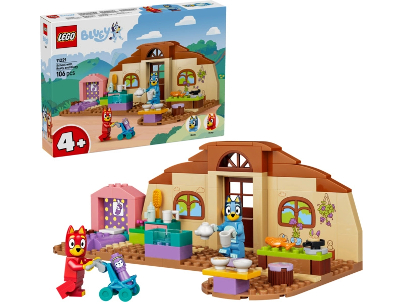 LEGO Bluey - Rusty, Bluey a škola