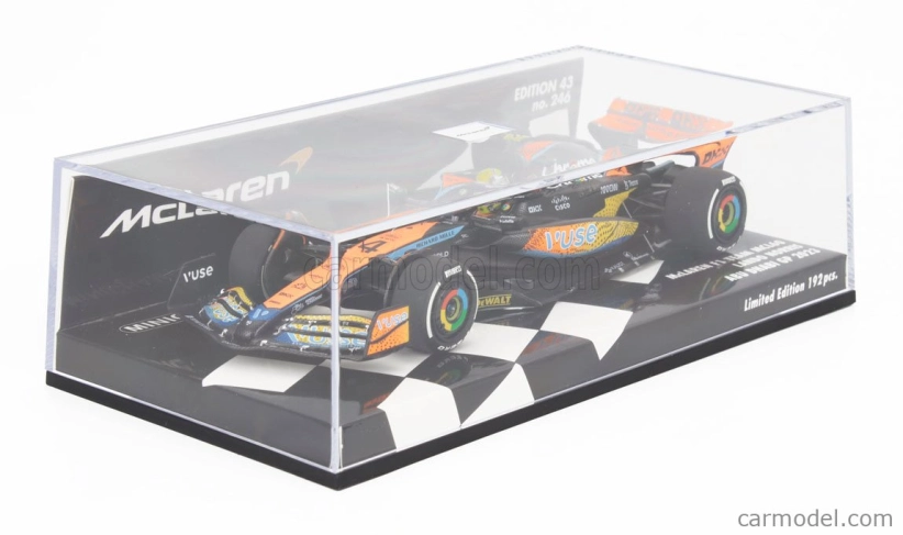 Minichamps Mclaren F1 Mcl60 Team Mclaren N 4 Abu Dhabi Gp 2023 Lando Norris 1:43 oranžová modrá čierna