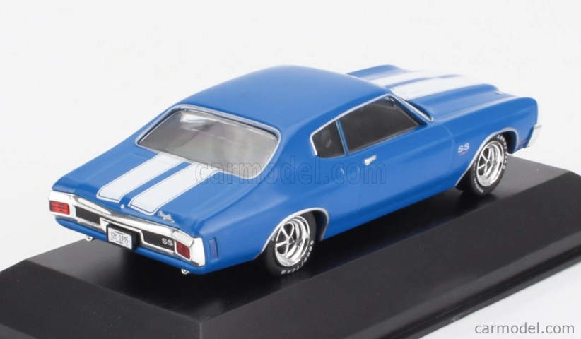 Edicola Chevrolet Chevelle Ss 454 Coupe 1970 - Con Vetrina - S vitrínou 1:43 Modrá biela