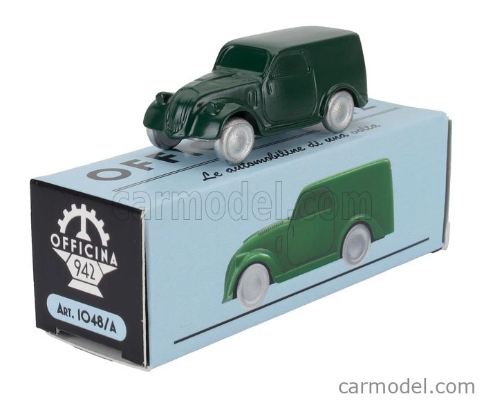Officina-942 Fiat 500 B Furgoncino Van 1948 1:76 Zelená
