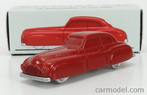 Officina-942 Fiat 1500 Ghia Coupe Gran Sport 1947 1:76 Červená