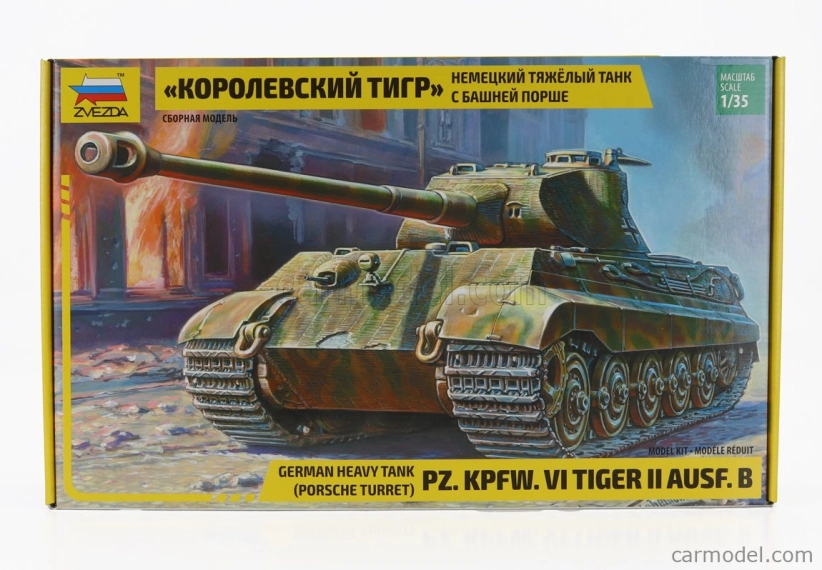 Zvezda Tank Pz. Kpfw. Vi Tiger Ii Ausf. B Military 1945 1:35 /