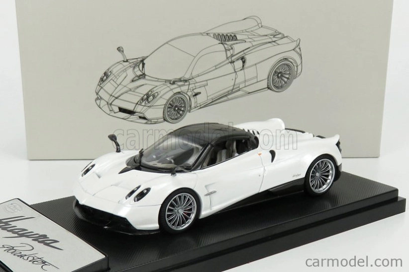 Lcd-model Pagani Huayra Roadster 2018 1:43 Bílá