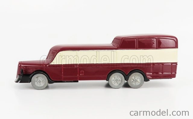 Officina-942 Om fiat Titano Bus Gran Turismo Panoramico Carrozzeria Varesina 1938 1:76 Red Cream