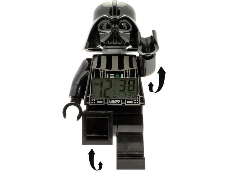 LEGO hodiny s budíkem - Star Wars Darth Vader