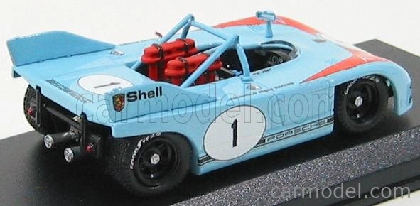 Najlepší model Porsche 908/3 N 1 Brans-hatch 1972 Jost - Casoni 1:43 Light Blue Orange