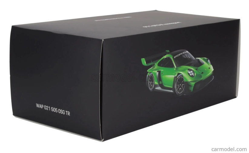 Spark-model Porsche 911 992 Gt3 R N 0 Racing Coupe 2023 - Con Vetrina - S vitrínou 1:18 zelená čierna