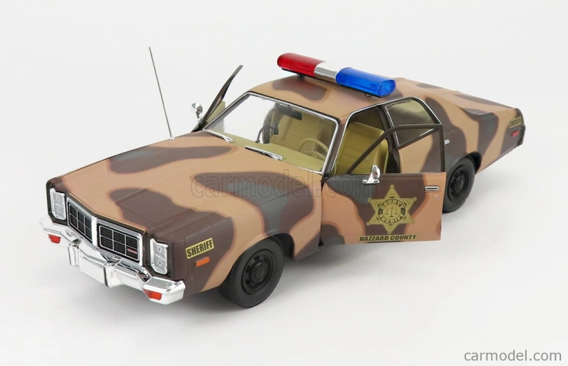Greenlight Dodge Monaco Hazzard Police Hazzard County 1978 1:18 Camouflage