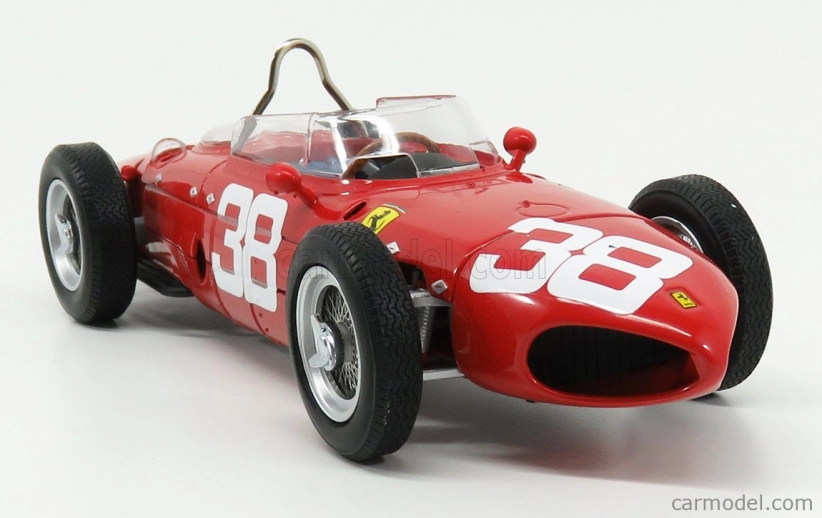 Cmr Ferrari F1 Dino 156 Sharknose N 38 Majster sveta 3. Monaco Gp 1961 Phil Hill 1:18 Červená