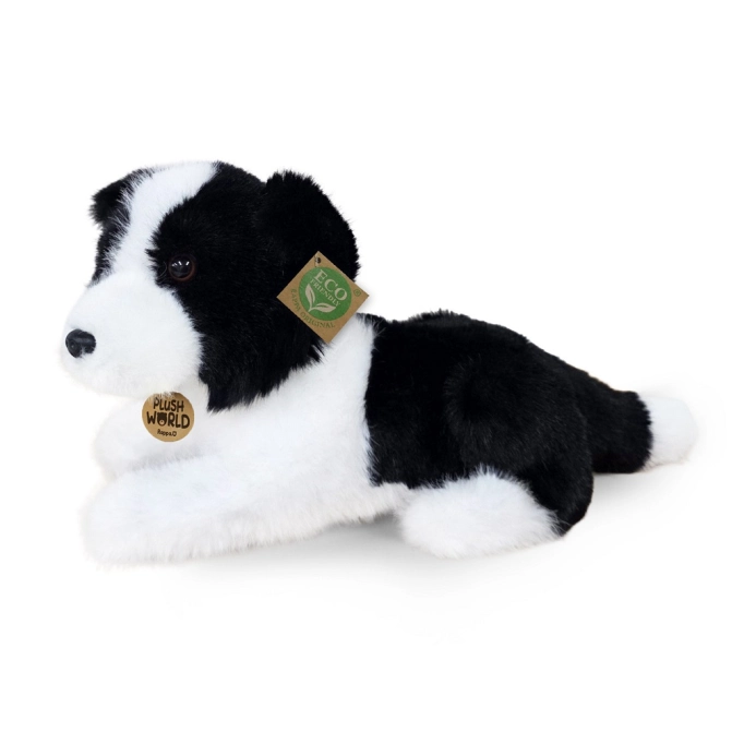 Rappa Plyšový pes border kolie 22 cm ECO-FRIENDLY PLUSH WORLD