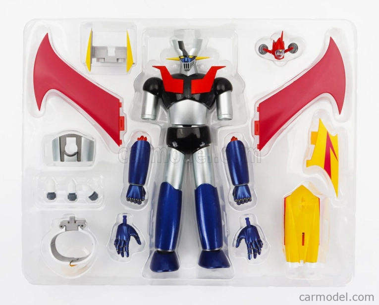 Robot Bandai Metal - Mazinga Z - Gx-105 Postavička Mazinger Z Robot - Kaku Shin Modrá Strieborná Červená Čierna