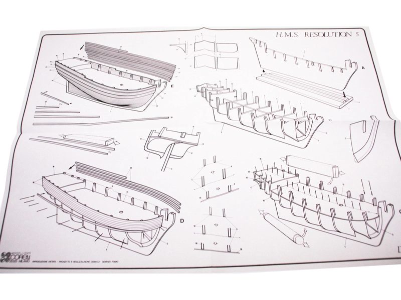 COREL H.M.S. Resolution 1700 1:50 kit