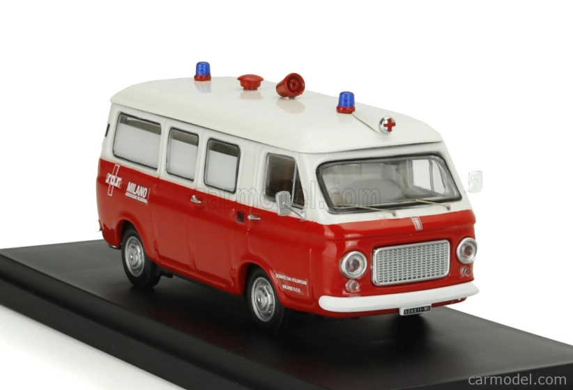 Rio-models Fiat 238 Ambulance Sos Associazione Volontaria 1968 1:43 červená biela