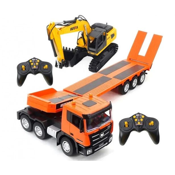 RC sada podvalníku a bagru 1:24