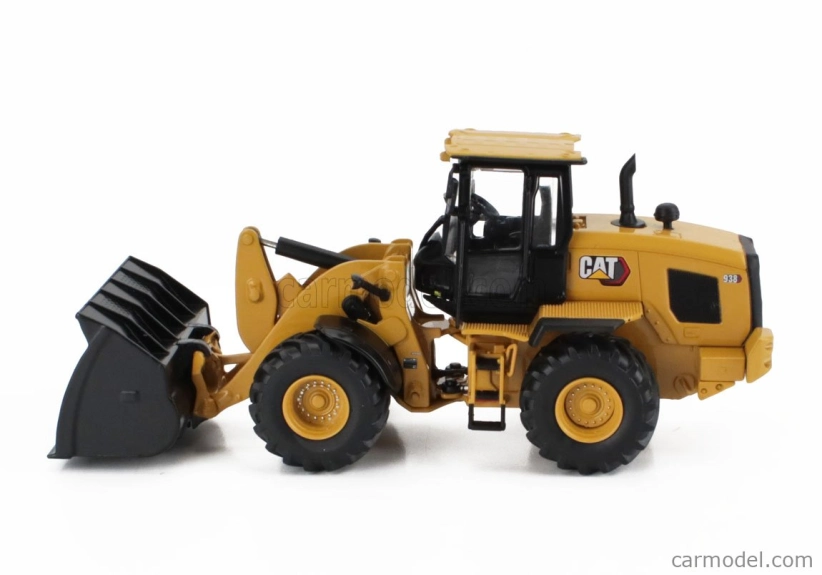 Dm-models Caterpillar Cat938 Ruspa Gommata - Scraper Tractor Wheel Loader 1:50 Žlutá Černá