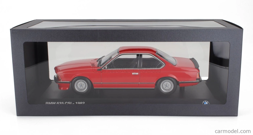 Minichamps BMW radu 6 635 Csi (e24) Coupe 1982 1:18 Červená