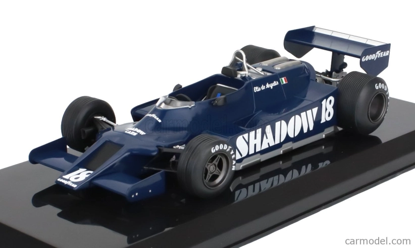Edicola Shadow F1 Dn9 N 18 Season 1979 Elio De Angelis - Con Vetrina - S vitrínou 1:24 Blue
