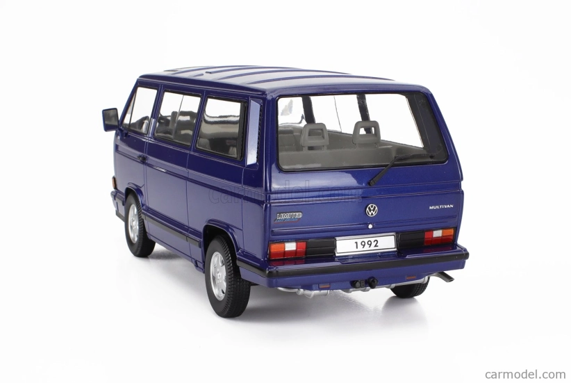 Volkswagen T3 Multivan Minibus v mierke Kk (posledná edícia) 1992 1:18 Blue Met