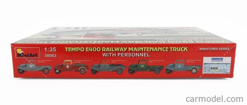Miniart Tempo E400 Železničný nákladný automobil 3-kolesový 1962 1:35 /